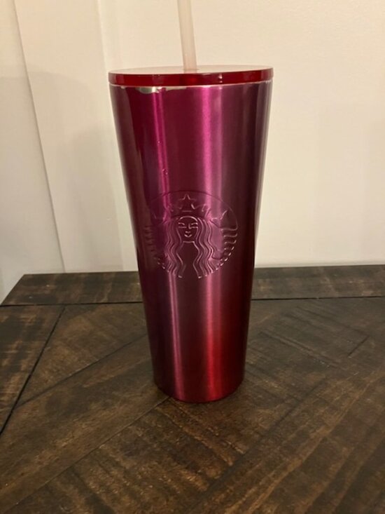 Starbucks Other - Starbucks Holiday  Pink/Red Tumbler Cup 24oz